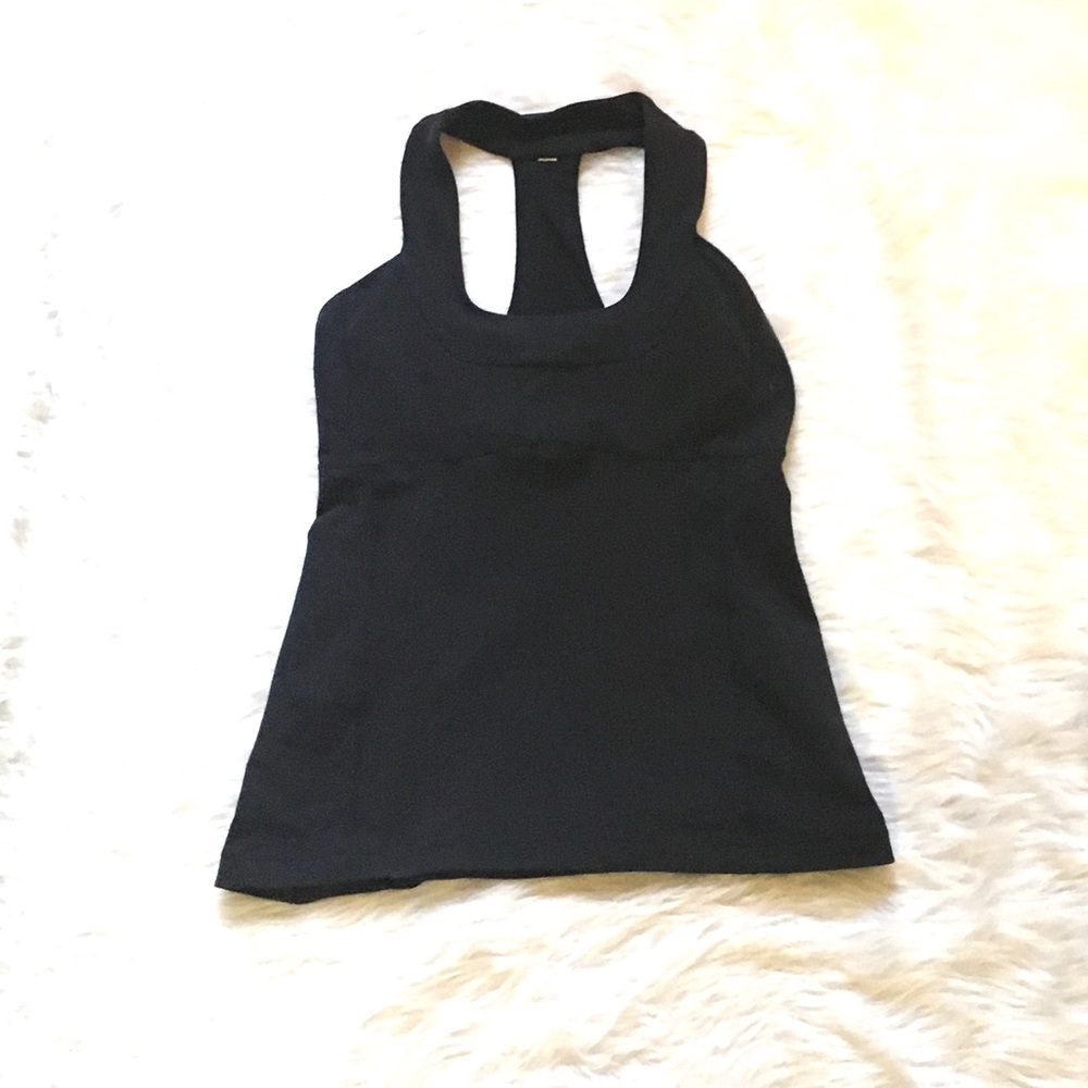 Lululemon Black Scoop Neck Tank 8